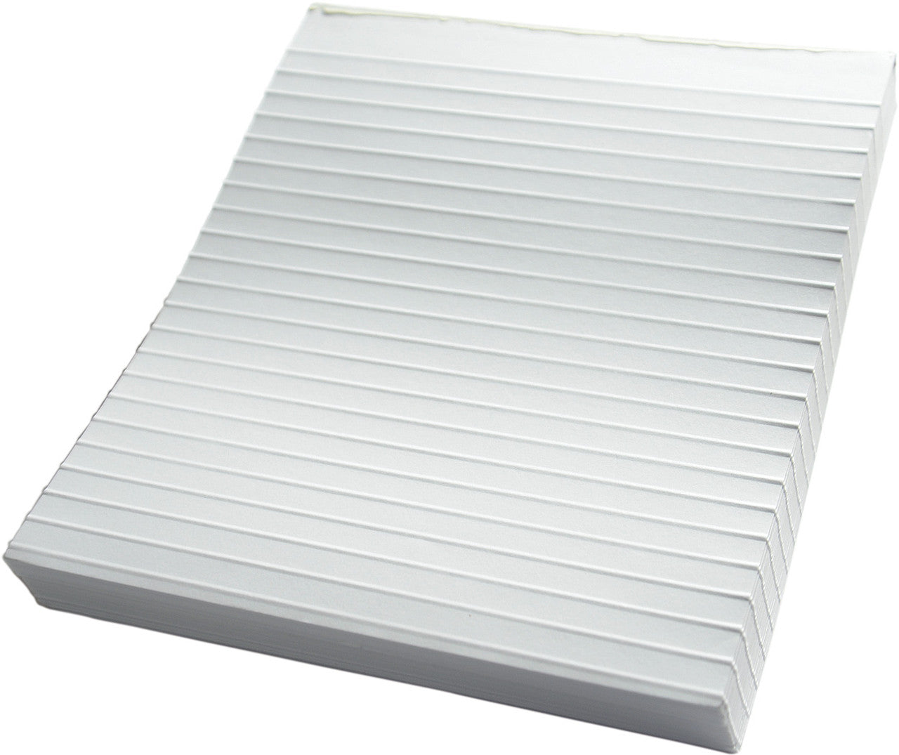 Raised Line Writing Paper. Heavy raised lines on 8.75 x 10.5 inch sheets of paper help the user feel the lines when writing. Approximately 165 sheets per pad.