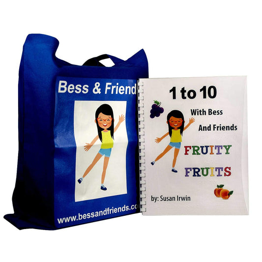 Explore the world of Braille with the delightful "Bess and Friends" books by Susan Irwin! These interactive stories in the 1 to 10 With Bess and Friends - Fruity Fruits Braille and Scented Book make learning Braille a joyful adventure for kids with low vision and blindness.